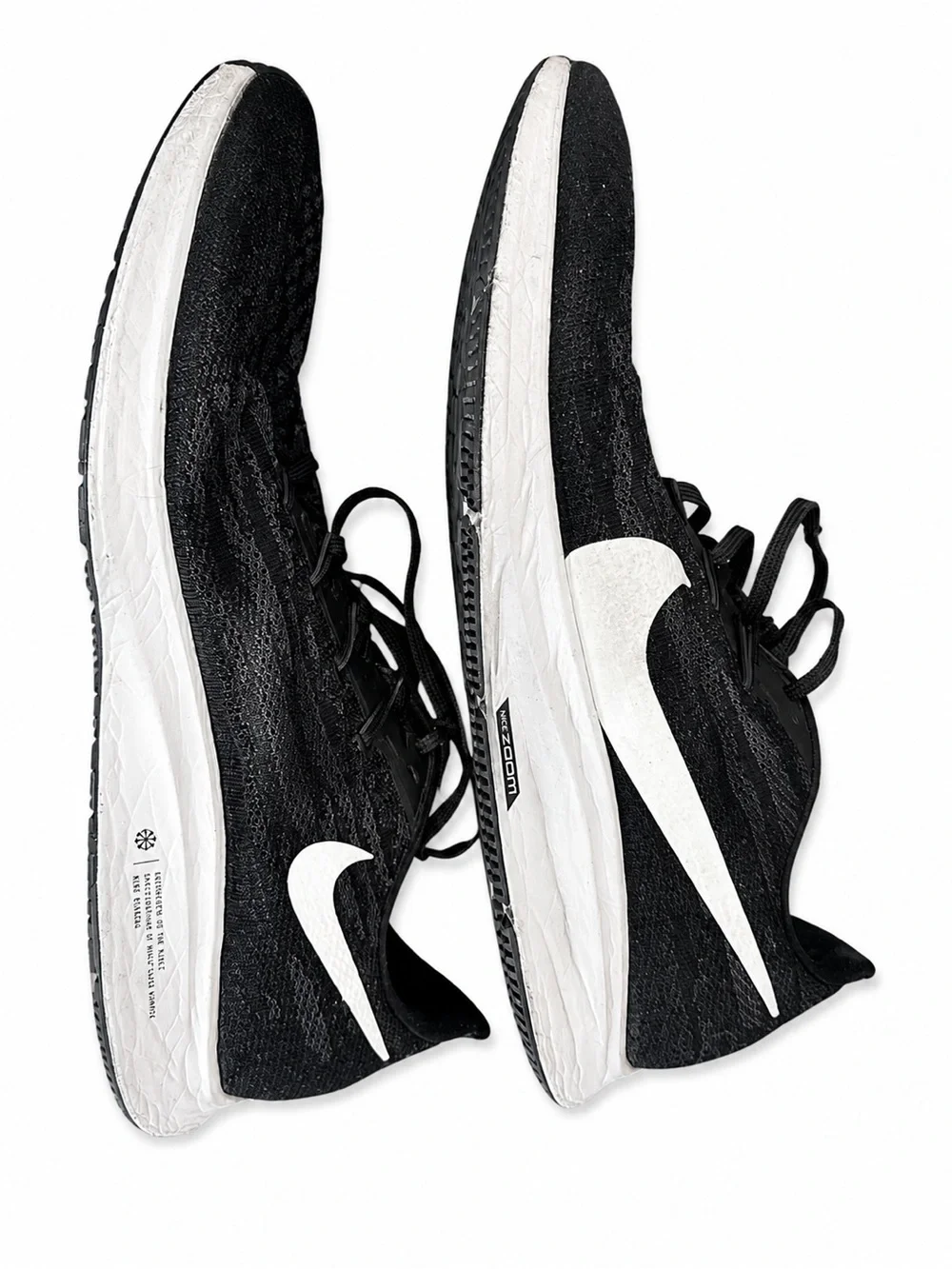 Nike Air Zoom Pegasus 36 Black White Running Shoes Men’s Size 15